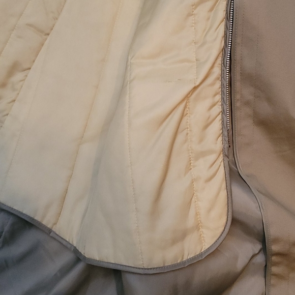 Vintage Oleg Cassini trench coat tan khaki 44 Reg - Picture 6 of 12